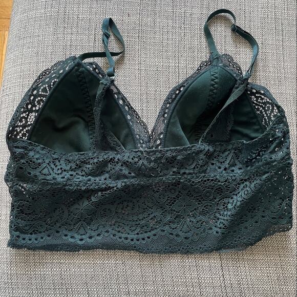 Secret Possessions Teal Lace Bralette Size 8/10 - Picture 5 of 6